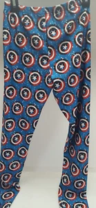 GIRLS WONDER WOMAN DESIGN LEGGINGS M - Picture 1 of 2