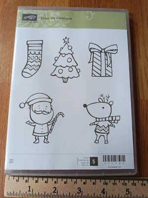 Stampin Up - Colour Me Christmas Stamps, Used, Complete - Image 1 of 4