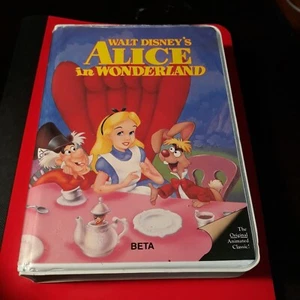 Walt Disney Alice In Wonderland BETA, Black Diamond/Red Letter, clam shell - Picture 1 of 7