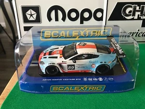 Scalextric 1/32 slot car ASTON MARTIN VANTAGE GT3 C3622  #89 (gulf livery) B495 - Picture 1 of 23