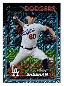 #283 Emmet Sheehan Los Angeles Dodgers RC 2024 Topps 582 Montgomery Club Lámina - Imagen 1 de 2