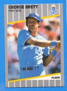 1989 Fleer #277 George Brett Royals