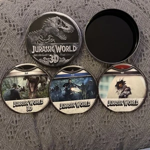 Jurassic World - Collectible Tin 3 Disc Blu-ray + DVD Target Exclusive - Picture 1 of 2