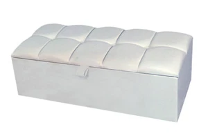 40" Large Faux Leather Ottoman Box Storage Box Toy Box All Colors cheapest price - Picture 1 of 7