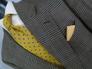 VTG Burberrys' Prorsum hounds tooth check tweed two button sport coat 46 R - Picture 1 of 9