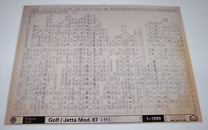 Ersatzteilkatalog auf Microfich VW Golf II Typ 19E / Jetta 2 Modelljahr 1987!