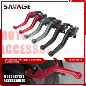 CNC Short Brake Clutch Levers For CFMOTO 450SR 450NK 450 SRS/SS 450CLC - Picture 1 of 21