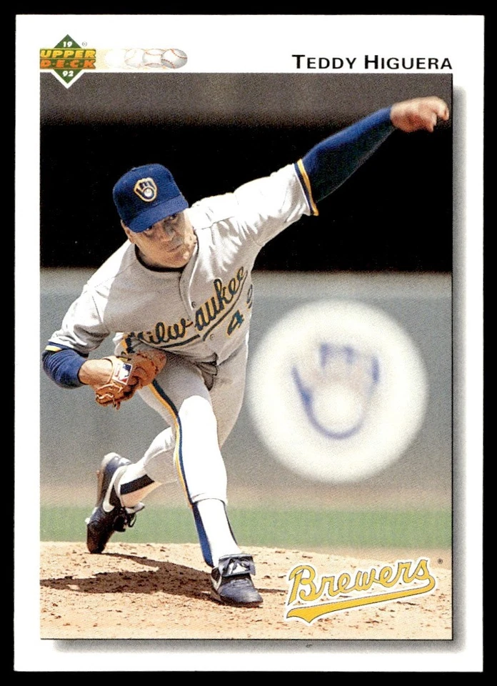 1992 Upper Deck Teddy Higuera Milwaukee Brewers #138 - Image 1 of 2
