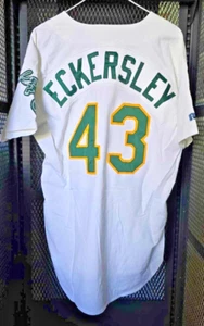 Vintage Dennis Eckersley Russell Authentic Oakland A's Home Trikot Gr. 44 - Bild 1 von 7