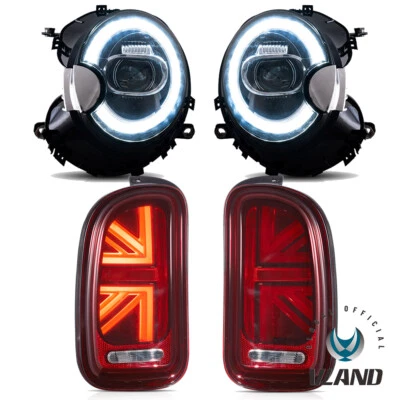 VLAND For 2007-13 Mini Cooper Clubman R55 LED Headlights Front +Rear Tail Lights - Image 1 of 4