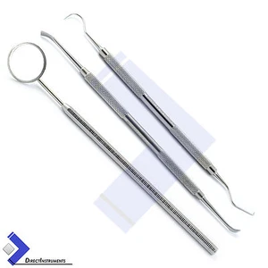 Dental Mouth Mirror Handle Tooth Scraper Tartar Removing Calculus Plaque Remover - Picture 1 of 4