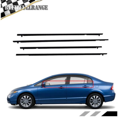 For Honda Civic 2006-2010 2011 Car Seal Belt WeatherStrip Window Moulding Trim - Image 1 of 4