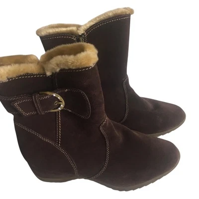 Brilliant Jewel Botas Mujer Talla 9M Cuero Imitación Piel Forrada Hebilla Cálidas Invierno Foto 1 de 4