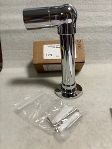 Traditional Chrome Cable Cover and Flange for Electric Radiator - Chrome Conduit - Picture 1 of 16