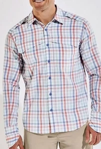 COOLIBAR Nassau Fischerhemd Herren Large Pastell Gingham Knopfleiste UPF 50+ - Bild 1 von 21