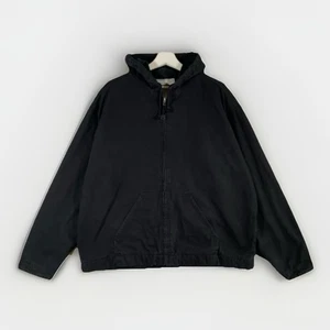 Steelguard Giacca da Lavoro Uomo L Nera Foderata in Pile con Cappuccio Full Zip Workwear - Foto 1 di 8