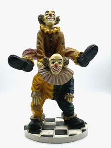 Vintage Figurine Horror Clown Hand Made Painted Artisan Large - Picture 1 of 11