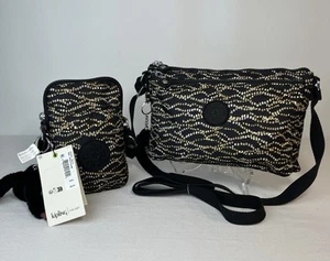 (2) Kipling Crossbody Bags TALLY & MIKAELA in Disco Glam NEW - Picture 1 of 24
