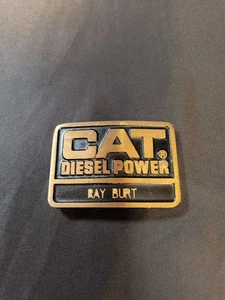 Vintage Caterpillar CAT Diesel Power Employee Belt Buckle J.J. Buckle - Picture 1 of 12
