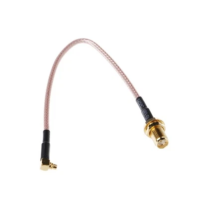 SMA Female to MMCX Male Right Angle Pigtail Cable RG316 15cm 6" - Image 1 of 4