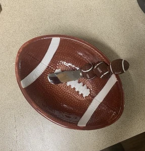Boston Warehouse Collection Football Party Schale und Streumesser - Bild 1 von 2