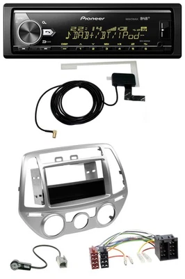 Pioneer Bluetooth DAB USB MP3 Autoradio für Hyundai i20 (12-14) man. Klima - Bild 1 von 4