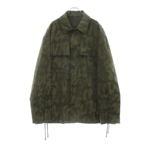 Louis Vuitton 23SS LV Race Wool Overshirt Total Pattern Military Shirt Used e6a9 - Picture 1 of 6