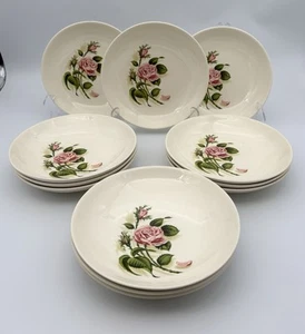 12er Set Vintage Ballerina Moosrose 8" Mittagessen Teller - Bild 1 von 6