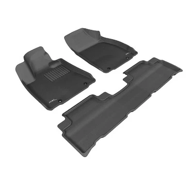 U-Ace Black Kagu All Weather 1st & 2nd Row Floor Mats for 13-15 RX350 RX450H Foto 1 de 4