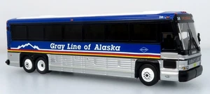 2001 MCI D4000 Coach: Gray Line of Alaska 1:87 (HO) Diecast Model Bus - Picture 1 of 7