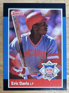 1988 Donruss All-Stars Eric Davis Baseball Card #38 Reds OF O/C