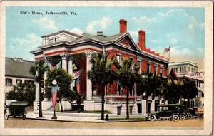Postkarte Elks Home Jacksonville Florida weißer Rand unverpostet - Bild 1 von 2