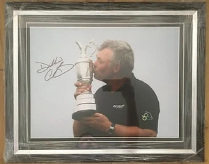 Signed and Framed Darren Clarke Golf Photograph- Open Champion - Picture 1 of 3