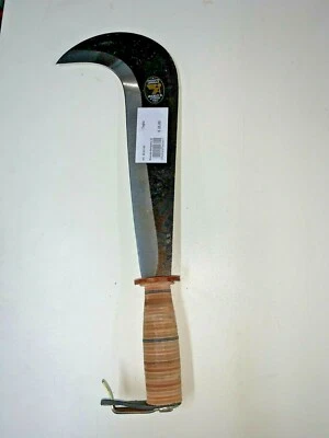 ANGELO BERGAMASCO RONCOLA MANARESSO Mod.Bergamo 30 cm Manico in Cuoio ANGELO B. AFFILATO A MANO