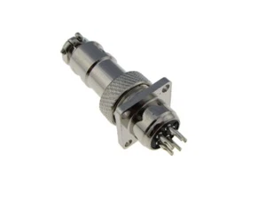 Connettore spina aviazione HQ 5 contatti 5 pin - M12 - flangia montaggio pannello - Foto 1 di 1