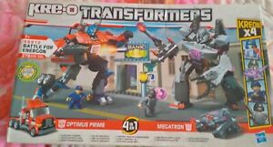 Christmas transformers brand new sealed Optimus Prime Megatron Building Bricks