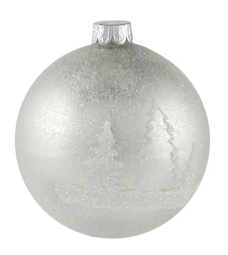 Kaheku Baumkugel Obis matt silber 8 cm Ø 633300897 - Bild 1 von 1
