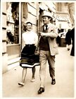 Ga157 Original Photo Rex Harrison Handsome Hollywood Actor Lovely Blonde Stroll