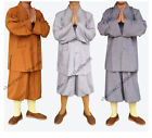 Summer Thin Shaolin Monk Kung Fu Uniform Tai chi Suit Buddhists Meditation Robe