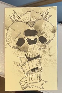 QuiRkY original art- matrimonial skulls - Picture 1 of 2