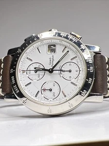 Girard Perregaux Chronograph Ref 7500 Automatic 36mm Steel Date Watch - Picture 1 of 13