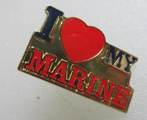 Vintage I Love My Marine tie tack pin , hat pin , lapel pin - Picture 1 of 5