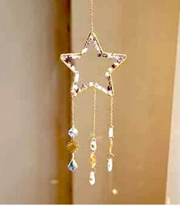 Hanging Crystal Star Pendant Window Suncatcher. New In Box. Sealed. Gift For Mom - Picture 1 of 6