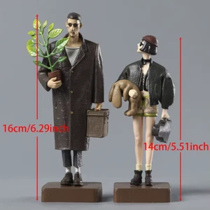 Leon e Mathilda PVC Action Figure CON SCATOLA ✅ 16cm e 14cm SPED GRATUITA - Foto 1 di 8