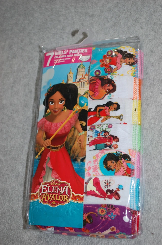 Girls Panties 7 PAIR PACKAGE COTTON BRIEFS Disney ELENA OF AVALOR Size 4 - Image 1 of 1