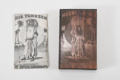 C27W07- Original Druckplatte Reklameabbildung Die Tunesen um 1900 - Bild 1 von 4