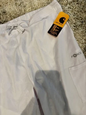 ¡NUEVO CON ETIQUETAS! Pantalón Médico Carhartt Para Mujer XL Force Cross-Flex Ajuste Moderno Corte Bota Foto 1 de 4