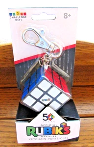 THE OFFICIAL RUBIK'S CUBE Keychain NEW 1 1/4 X 1 1/4" - Picture 1 of 3