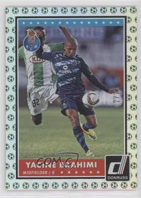 2015 Panini Donruss Green Soccer Ball /25 Yacine Brahimi #98 Rookie RC - Image 1 of 2