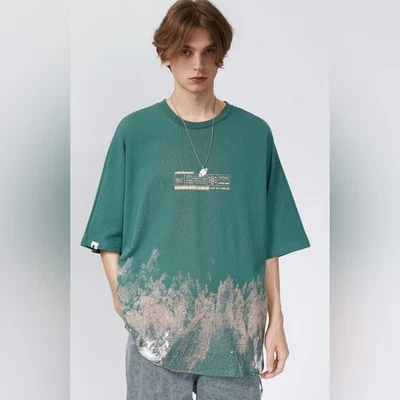 AELFRIC EDEN SNOW MOUNTAIN GRAFFITI GRAPHIC TEE - size large - Image 1 of 4